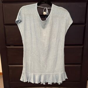NWT Beach Bunny Light Blue Annika Tunic Swim Coverup Small